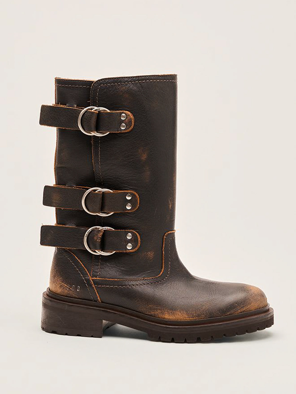 Stivali Kurt With Straps Distressed Upper Golden Goose