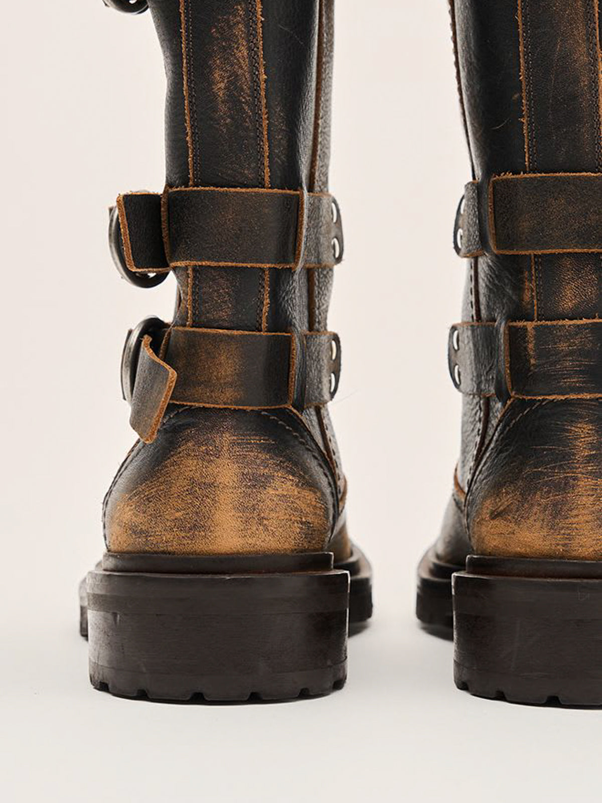 Stivali Kurt With Straps Distressed Upper Golden Goose